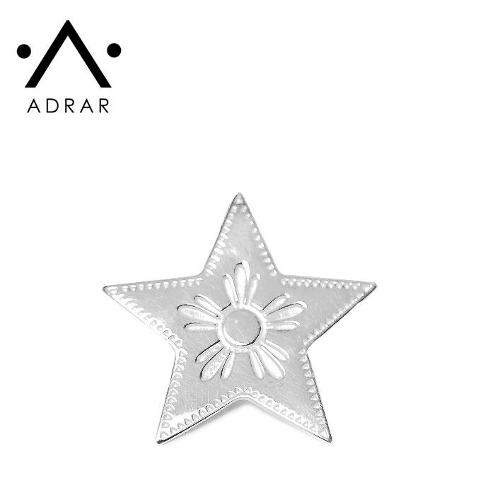 ≪ADRAR≫ アドラル スター 星 デザイン シルバー ブローチ ピン 