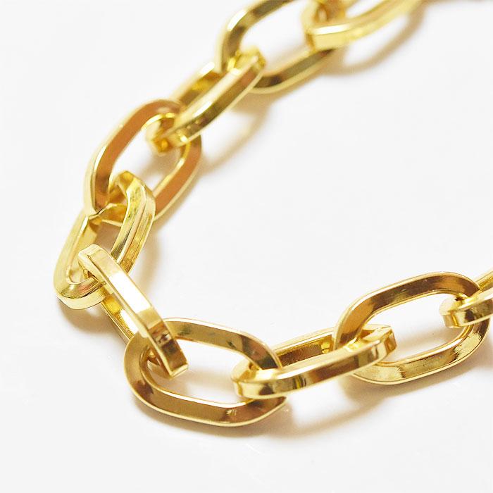 BEN-AMUN ベンアムン ボリューム ゴールド チェーン ブレスレット マンテル 24金仕上げ Chain Bracelet Gold｜handsoftheworld｜02