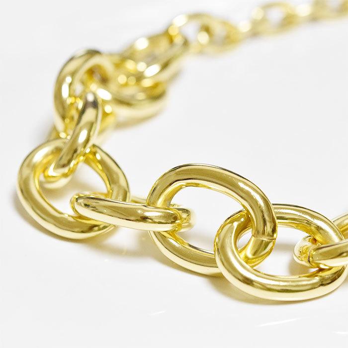 ★ BEN AMUN ベンアムン ボリューム 大きめ チェーン デザイン ネックレス 24金仕上げ Monah Necklace Gold_1