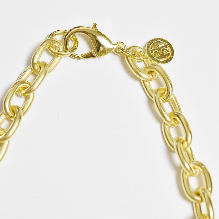 ★ BEN AMUN ベンアムン ボリューム 大きめ チェーン デザイン ネックレス 24金仕上げ Monah Necklace Gold_2