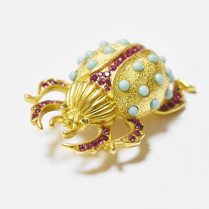 ブローチ メタル 昆虫モチーフ 綺麗