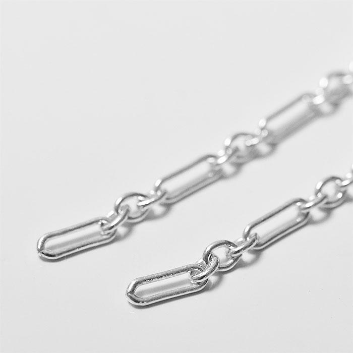BULBS バルブス オーバル 楕円形 ロング チェーン フック ピアス シルバー SV925 Tweedia brunonis Silver_1