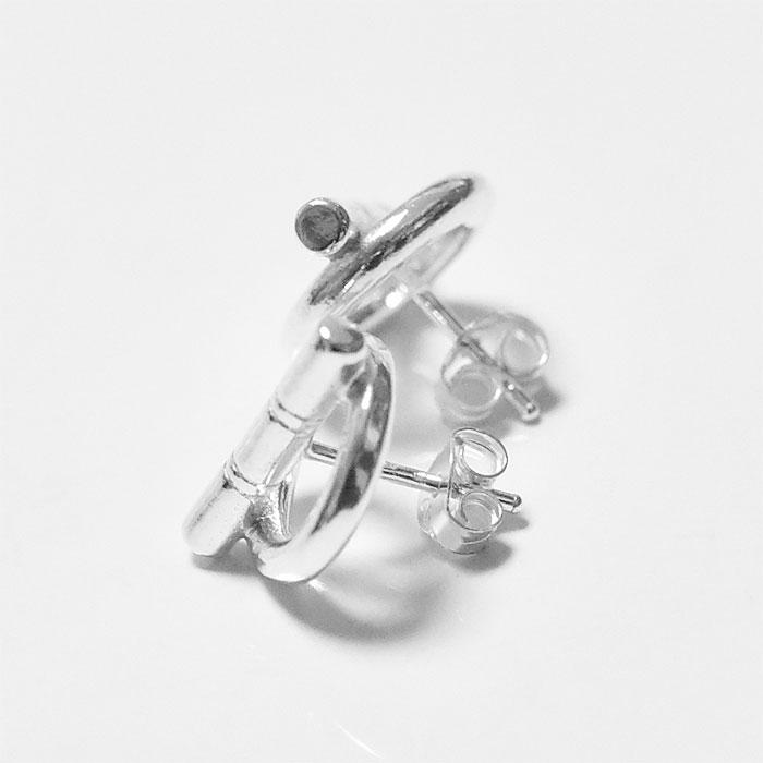 ≪BULBS≫ サークル バー スタッズ ピアス SV925 BULBS バルブス サークル バー スタッズ ピアス シルバー SV925