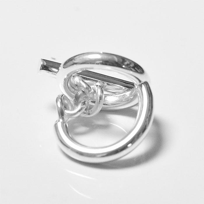 シルバー クリスタル サークルリング BULBS バルブス サークル 丸 ボリューム マンテル シルバー