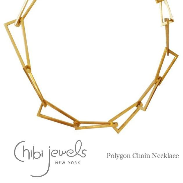 ★ chibi jewels チビジュエルズ 多角形 ゴールド ネックレス Polygon Necklace Gold