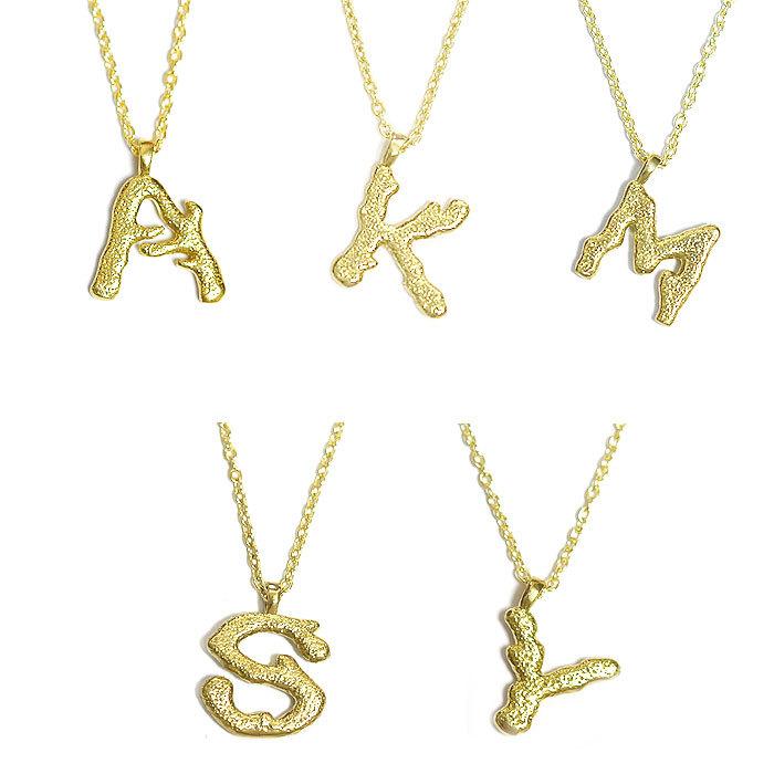 ★ chibi jewels チビジュエルズ 5デザイン 珊瑚 サンゴ モチーフ イニシャル ゴールド ネックレス Coral Initial Necklace Gold