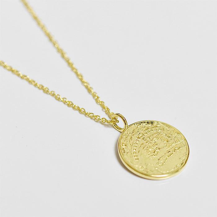 chibi jewels チビジュエルズ ナンバー コインネックレス セイロンコイン ネックレス ゴールド 14金仕上げ Number Coin Necklace Goldの画像