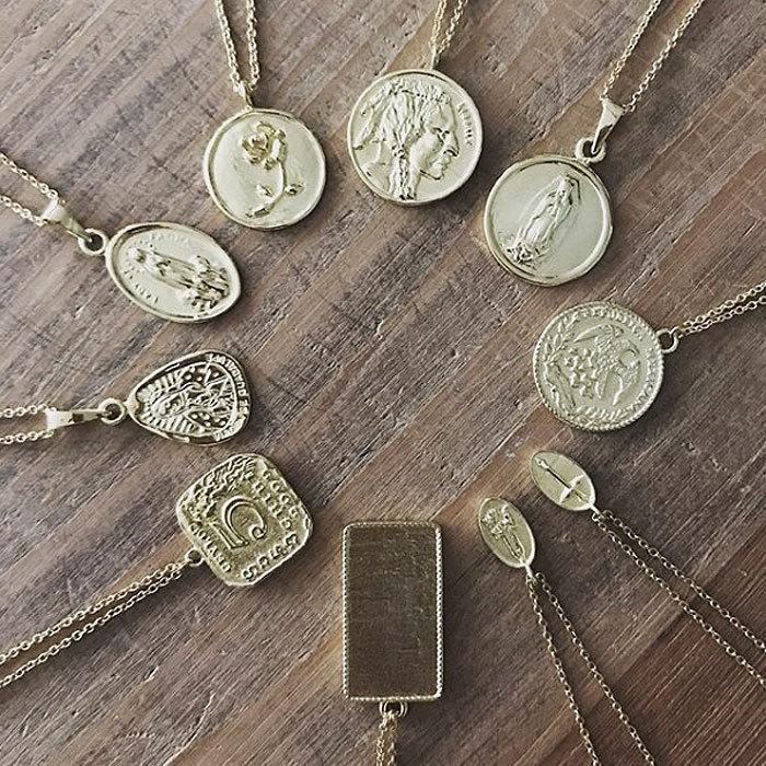 Chibi Jewels チビジュエルズ ネイティブ ロゴ コインネックレス ネックレス ゴールド 14金仕上げ Native Coin Medallion Necklace Gold Plated Turquoiz - 通販 - Yahoo ショッピング