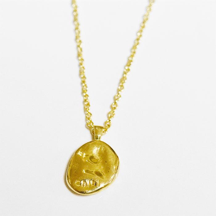 chibi jewels チビジュエルズ 古代 ギリシャ イオニア コインネックレス ライオン レリーフ ゴールド 14金仕上げ Ionia Lion Coin Necklace Gold platedの画像