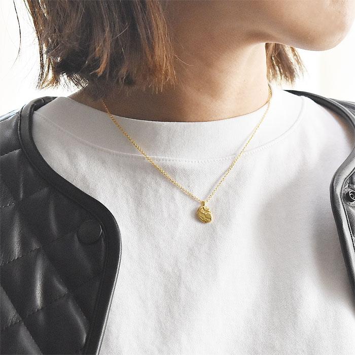 chibi jewels チビジュエルズ 古代 ギリシャ イオニア コインネックレス ライオン レリーフ ゴールド 14金仕上げ Ionia Lion Coin Necklace Gold platedの画像