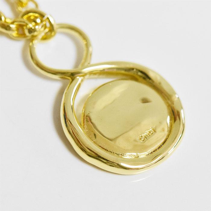 ≪chibi jewels≫ チビジュエルズ サンセット デザイン コインネックレス ボリューム マンテル ネックレス ゴールド 14金仕上げ Sunset Necklace (Gold)の画像