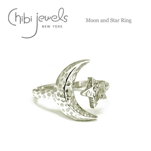 chibi jewels チビジュエルズ 月 星 モチーフ C型 シルバー リング 指輪 Moon and Star Ring Silver