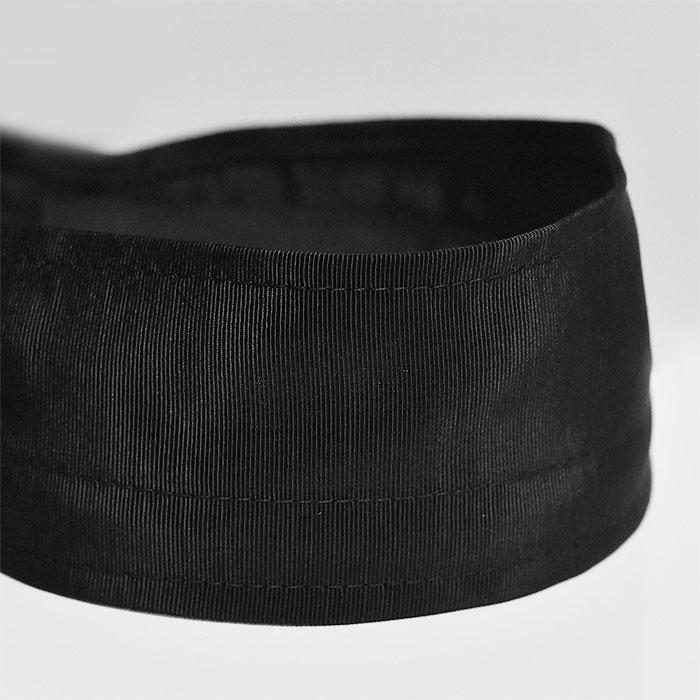 ≪Jennifer Ouellette≫ ジェニファーオーレット ブラック 黒 リボン スカーフ グログラン 幅広 カチューシャ ヘアバンド 3WAY Grosgrain Changeable Headscarfの画像