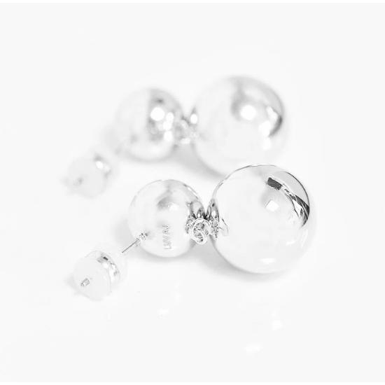 ≪LUV AJ≫ ラブエージェイ ダブル ボール ボリューム ピアス シルバー Double Ball Earrings (Silver) レディース ギフト ラッピング_3
