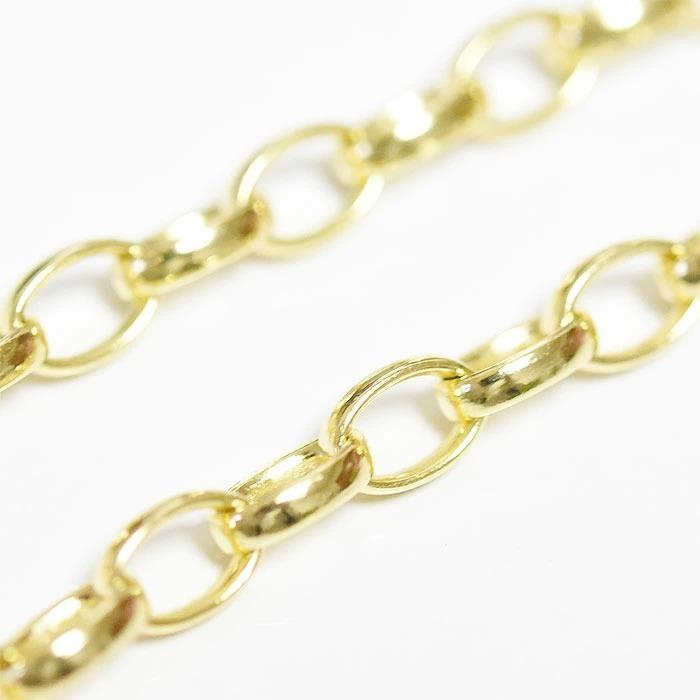 MC STUDIO エムシースタジオ 楕円 オーバル チェーン ゴールド ブレスレット Oval Circle Chain Bracelet Gold_1