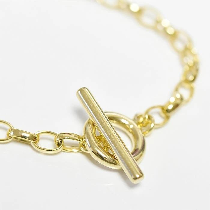 MC STUDIO エムシースタジオ 楕円 オーバル チェーン ゴールド ブレスレット Oval Circle Chain Bracelet Gold_2