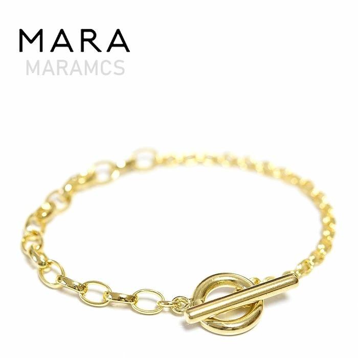 MC STUDIO エムシースタジオ 楕円 オーバル リンク 切り替え チェーン ゴールド ブレスレット Oval Circle W Chain Bracelet Gold