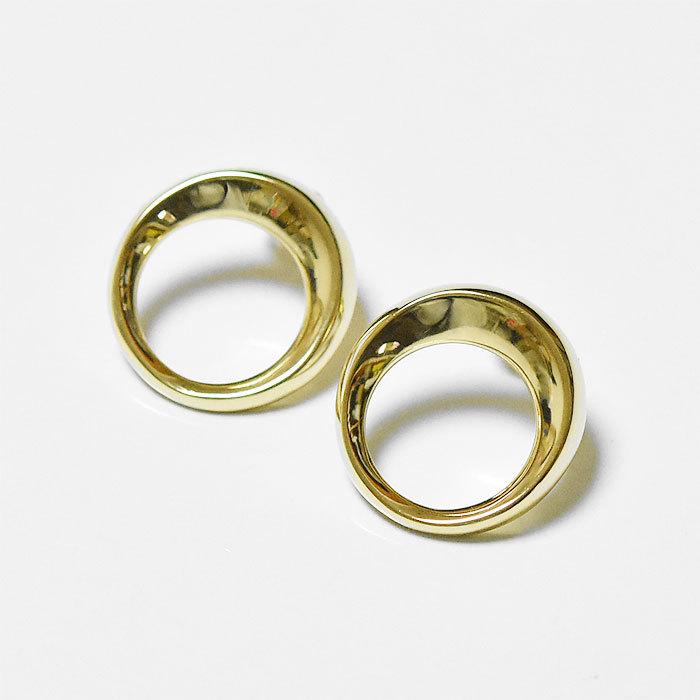 大人気 SOKO ソコ サークル デザイン ゴールド スタッズ ピアス Kaya Open Stud Earrings Gold 【2193911584】(11083円)
