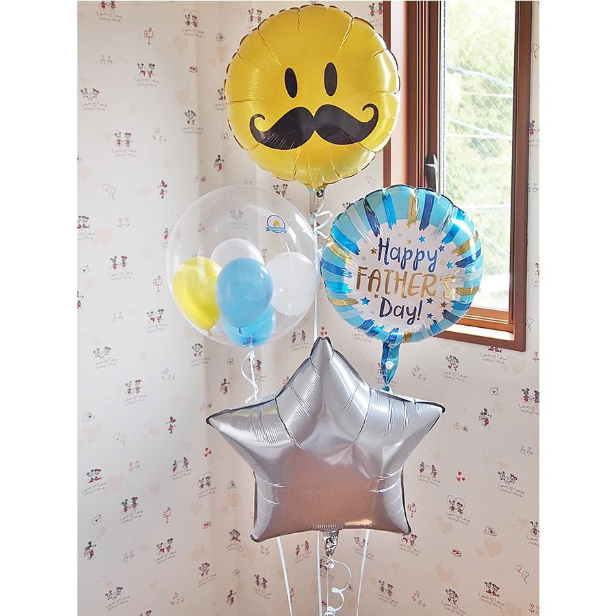 父の日ギフト バルーン電報 風船 祝電 父の日ヘリウムバルーン ペインテッドストライプ4b おしゃれ 浮くバルーン ヘリウムガス付き あすつく 送料無料 Hg19 F7 ハンサムギフト 通販 Yahoo ショッピング