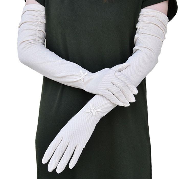 Uv手袋全品10 オフ Uv手袋 ロング 五指 大豆繊維 冷感 レディース ボーダー すべり止め付き ギャザー付き メール便送料無料 Uv カット Uvケア 母の日 13 D Hands Up Market 通販 Yahoo ショッピング