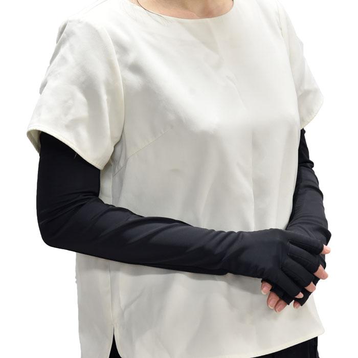UV手袋 アームカバー 接触冷感 超ロング UVカット UV 紫外線対策 指切り 再生ナイロン レディース UV対策 UVケア アームカバー おしゃれ 母の日 プレゼント |  | 02