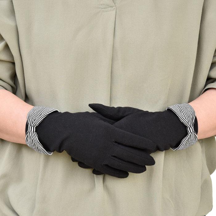 手袋 UV手袋 ショート 五指 大豆繊維 冷感 レディース リボン すべり止め付き /メール便送料無料 UVカット UVケア おしゃれ 母の日 |  | 07