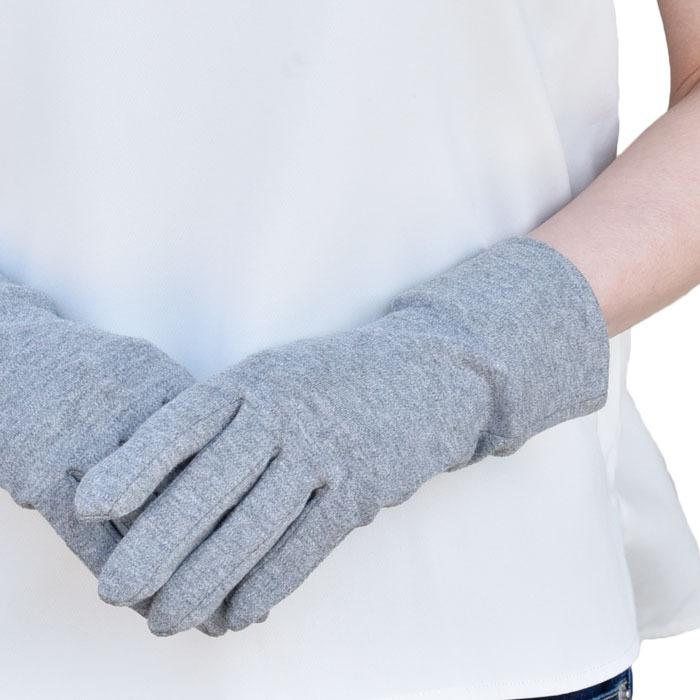 手袋 UV スポーツ アウトドア ショート スウェット レディース 春夏用 五指・指切り 無地 全面すべり止め付き /メール便送料無料 散歩 |  | 06