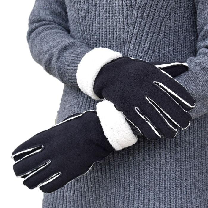 手袋 レディース 防寒 フリース ゲージ 五指 裏ボア すべり止め /暖かい 柔らかい 保温 自転車 通勤 通学 アームウオーマー あったかグッズ |  | 06