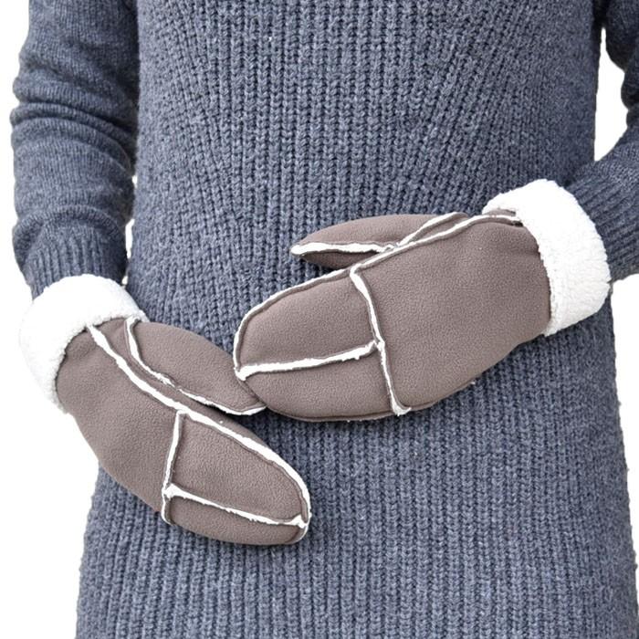 手袋 レディース 防寒 フリース ゲージ ミトン 裏ボア すべり止め /暖かい 柔らかい 保温 自転車 通勤 通学 アームウォーマー あったかグッズ |  | 03