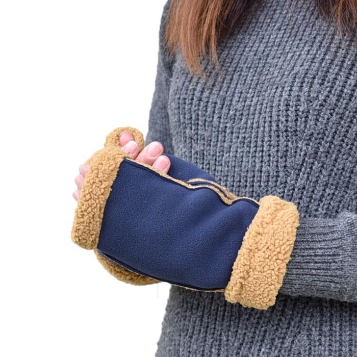 手袋 レディース 防寒 フリース ゲージ 指なし 裏ボア カラーコンビ スマホ すべり止め /暖かい 柔らかい 保温 通勤 通学 アームウォーマー あったかグッズ |  | 05