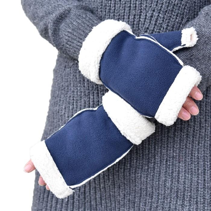 手袋 レディース 防寒 フリース ゲージ 指なし 裏ボア スマホ すべり止め /暖かい 柔らかい 保温 通勤 通学 アームウォーマー あったかグッズ |  | 02