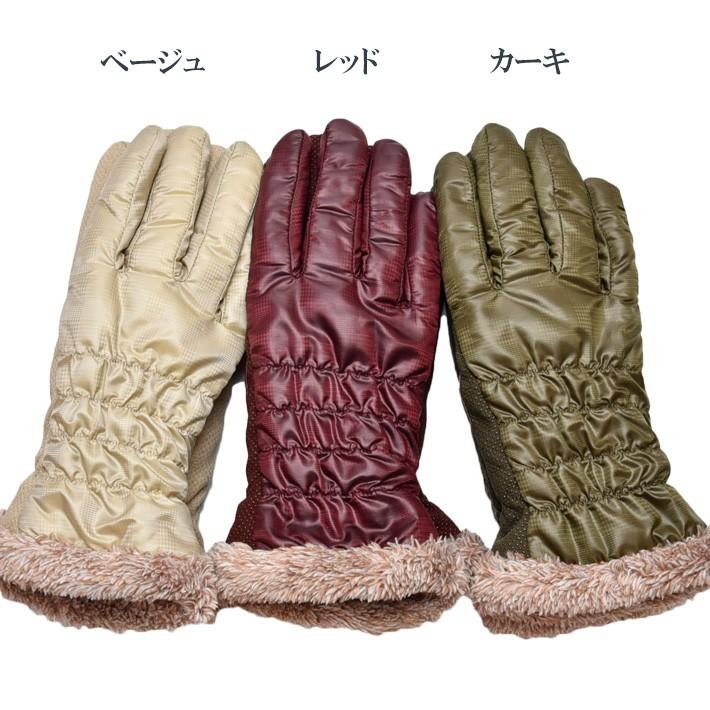 手袋 レディース 防寒 防風手袋 柔らかチェック生地 シャーリング すべり止め /自転車 暖かい 柔らかい かわいい 通勤 通学 あったかグッズ |  | 10