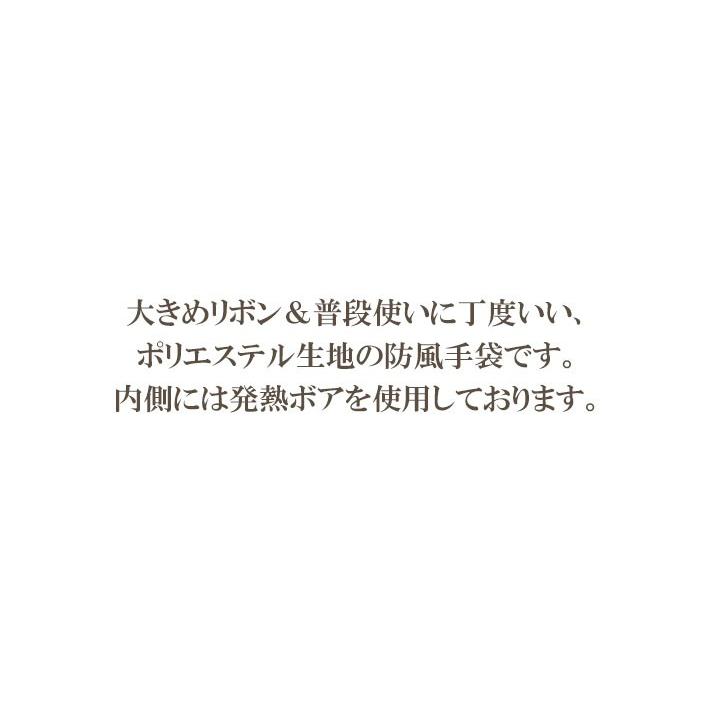 手袋 レディース 防寒 防風手袋 大リボン 裏ボア すべり止め /発熱 保湿 自転車 暖かい 柔らかい 通勤 通学 |  | 06