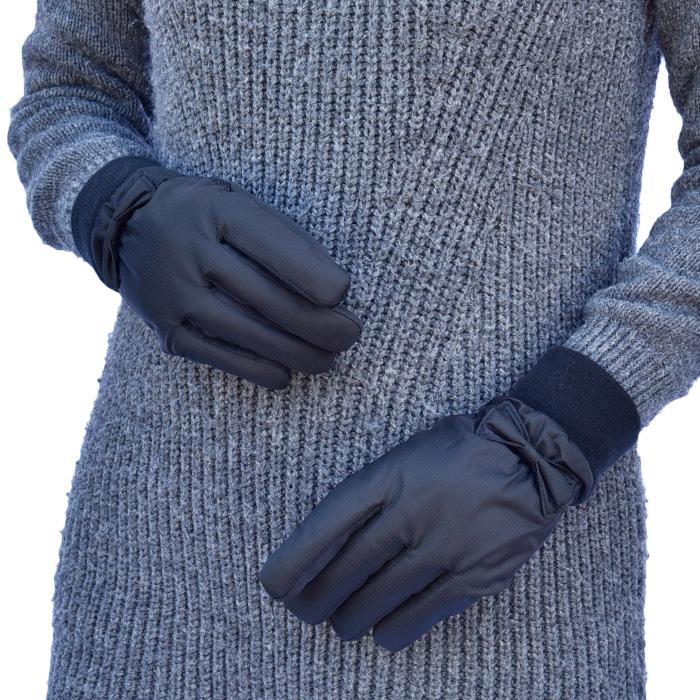手袋 レディース 防寒 防風手袋 ニットカウス リボン 裏ボア すべり止め /自転車 暖かい 柔らかい 通勤 通学 |  | 10