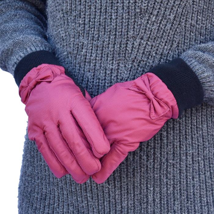 手袋 レディース 防寒 防風手袋 ニットカウス リボン 裏ボア すべり止め /自転車 暖かい 柔らかい 通勤 通学 |  | 07