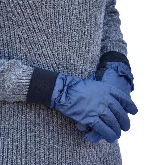手袋 レディース 防寒 防風手袋 ニットカウス リボン 裏ボア すべり止め /自転車 暖かい 柔らかい 通勤 通学 |  | 08