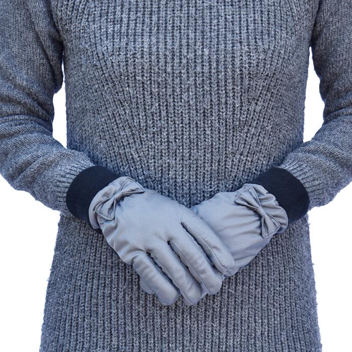 手袋 レディース 防寒 防風手袋 ニットカウス リボン 裏ボア すべり止め /自転車 暖かい 柔らかい 通勤 通学 |  | 09