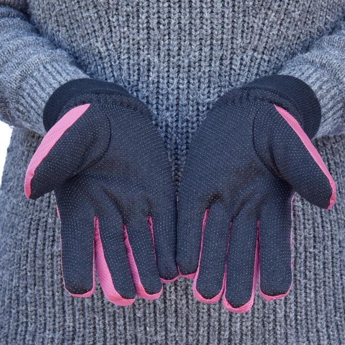 手袋 レディース 防寒 防風 キルティング 裏ボア ニットカウス すべり止め 自転車 通勤 通学 メール便送料無料 防寒対策 あったかグッズ |  | 05