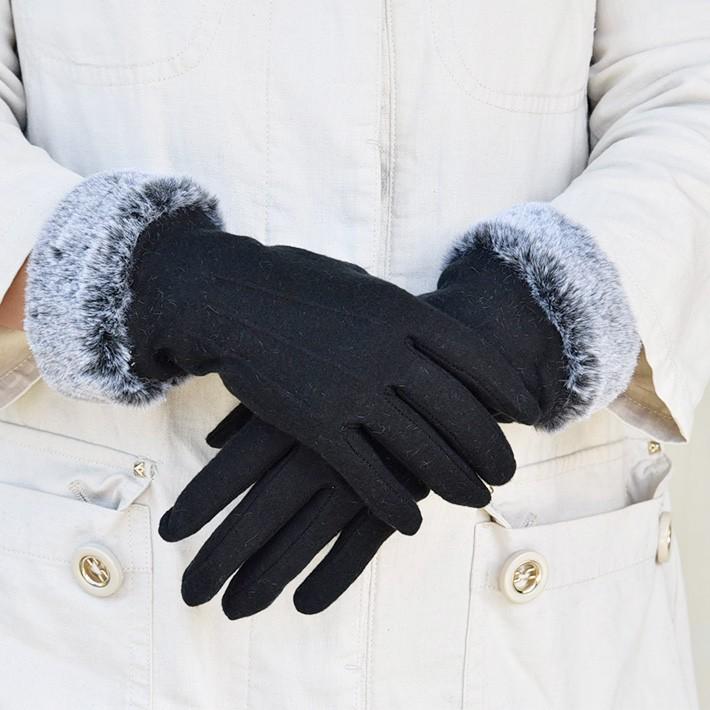 手袋 レディース 防寒 ジャージ 裾ボア スマホ対応 /暖かい 柔らかい 保温 通勤 通学 アームウォーマー あったかグッズ |  | 01