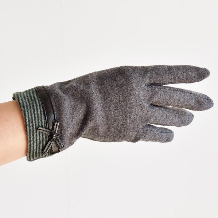 手袋 レディース 防寒 ジャージ PUリボン スマホ対応 /暖かい 柔らかい 保温 通勤 通学 アームウォーマー あったかグッズ |  | 05