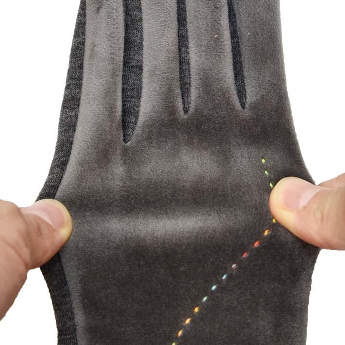 手袋 レディース 防寒 ジャージ ベロア風 花コサージュ 裏フリース 裏ボア 【メール便送料無料】 /保温 暖かい 柔らかい おしゃれ 通勤 通学 あったかグッズ |  | 05