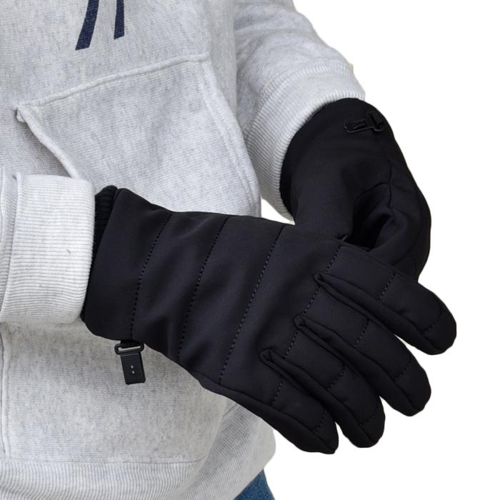 手袋 レディース メンズ 防寒 防風 撥水 ニットカウス スマホ対応 キルティング 自転車 メール便送料無料 保温 暖かい 通勤 通学 あったかグッズ |  | 07