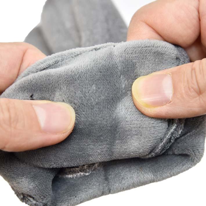 手袋 レディース 防寒 ジャージ 裏入り ベロアリボン 【メール便送料無料】/保温 暖かい 柔らかい おしゃれ 通勤 通学 あったかグッズ |  | 07