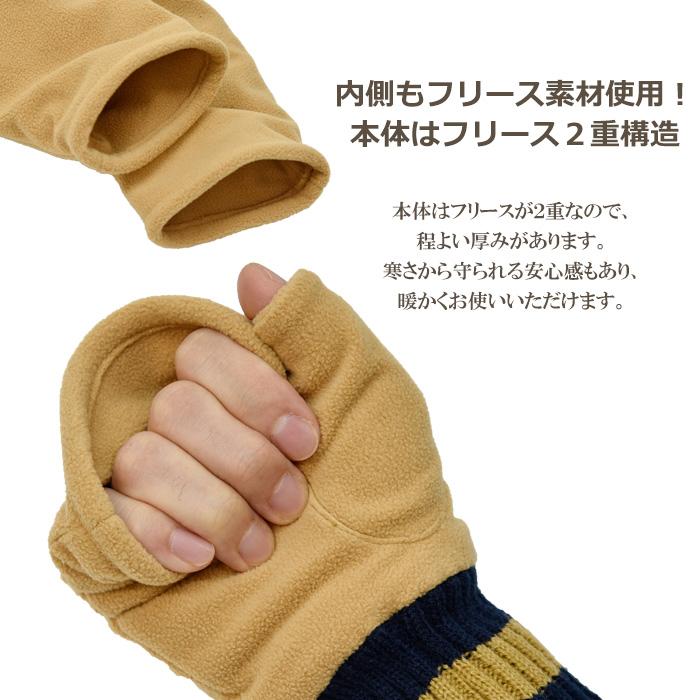 手袋 メンズ レディース 防寒 フリース ニットカウス 指なし フィンガーレス スマホ 裏ボア 裏フリース すべり止め アームウォーマー 通勤 通学 あったかグッズ |  | 06