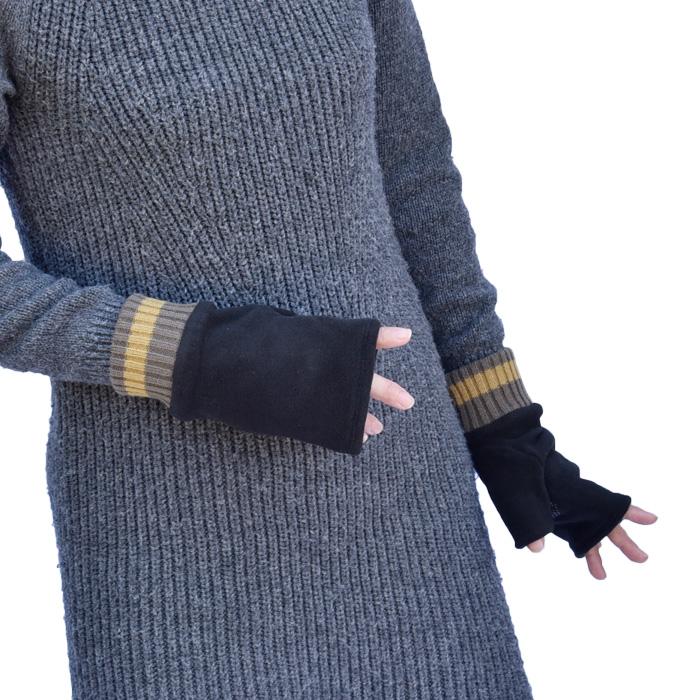 手袋 メンズ レディース 防寒 フリース ニットカウス 指なし フィンガーレス スマホ 裏ボア 裏フリース すべり止め アームウォーマー 通勤 通学 あったかグッズ |  | 04