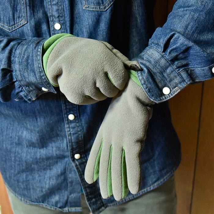 メンズ手袋 防寒 フリース スマホ対応 五指 裏ボア すべり止め /暖かい 柔らかい 保温 自転車 通勤 通学 あったかグッズ |  | 09