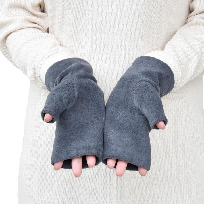 手袋 メンズ レディース 防寒 フリース アームウォーマー 指無し フィンガーレス 男女兼用 メール便送料無料 のびのび 暖かい 柔らかい 通勤 通学 |  | 05