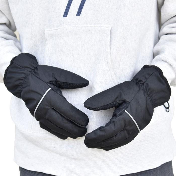 メンズ手袋 防寒 防風手袋 裾ストッパー 裏ボア すべり止め /発熱 保湿 保温 自転車 暖かい 柔らかい 通勤 通学 |  | 04