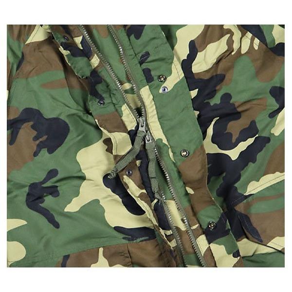 アメリカ軍 ソフトシェル パーカー Sサイズ ウッドランド カモ 迷彩 超軽量 ショート丈 ECWC S-1 レプリカ ミリタリーウェア |  | 03