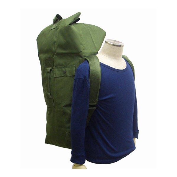 アメリカ陸軍 ダッフルバッグ 70L オリーブ ナイロン 防水 両肩ショルダータイプ フック式 アメリカ軍 レプリカ ミリタリー | 